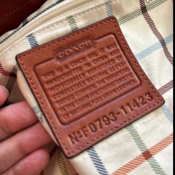 RARE COACH 11423 BLEECKER DUFFLE LEATHER w/OG HANGTAG SHADE OF WHISKEY RUST - Picture 15 of 15